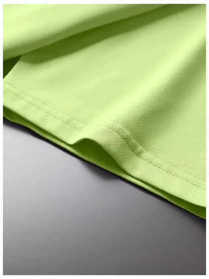 White + Black + Grass Green Polyester Floral V-Neck Clothing & Accessories - product view 5