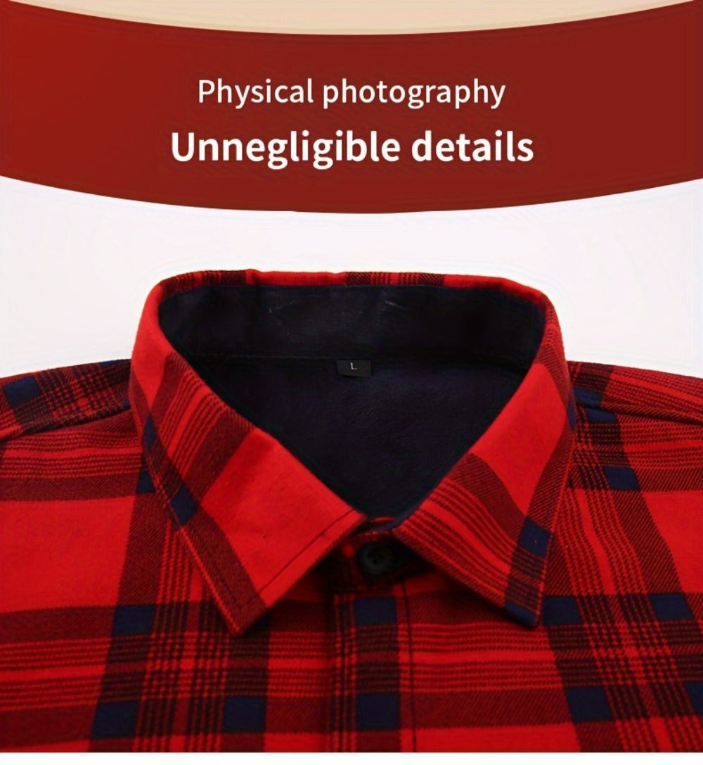 Unisex Lightweight Plaid Single-Breasted Jacket