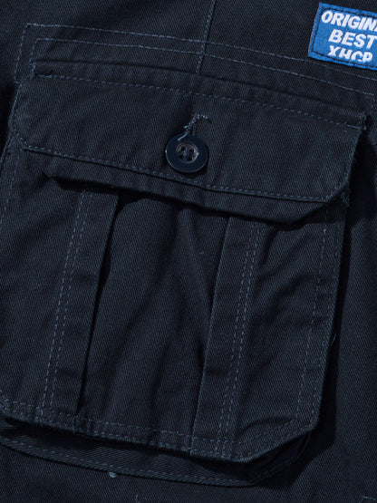 Men'S Pure Washed Outdoor Multi-Pocket Tooling Shorts Suitable for Daily Hunting, Fishing, Mountaineering, Camping And Other Outdoor Leisure Activities