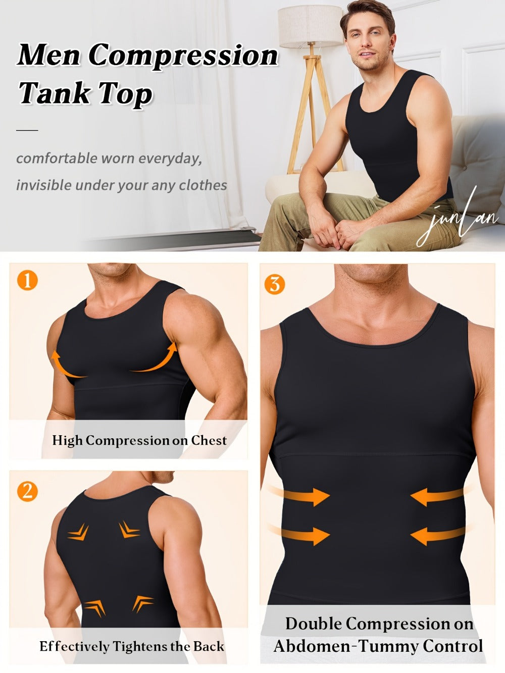 Men's Solid Color Tank Top - Sleeveless 855333