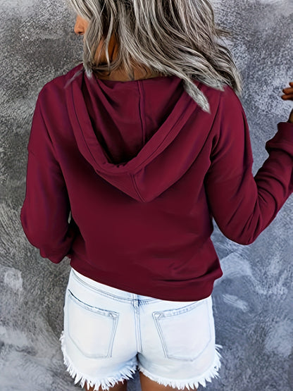 Hoodie for Women Sweatshirt Button Tops Casual Long Sleeve Oversize Pullover