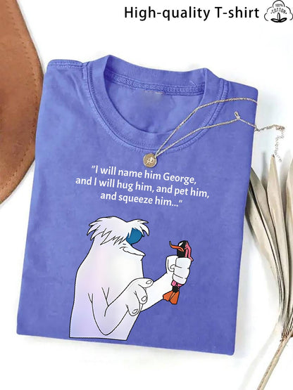 Men's Vintage T-Shirt - Round Neck Short Sleeve Travel Style