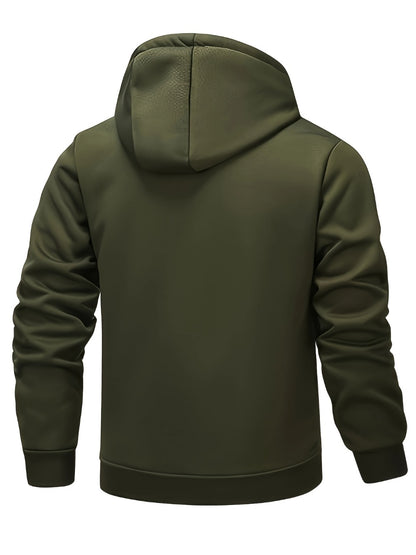 Men's Windproof Fleece Pullover Coat