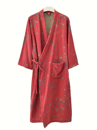 One Fashionable Spring And Summer Thin Bathrobe, Flat Jacquard Fabric Bathrobe, Pure Fabric, Wearable Bath Towel, Quick-Drying And Absorbent, Suitable for Swimming, Bathing, Beach Vacation, Gauze for Adults And S, Can Be Worn Outside