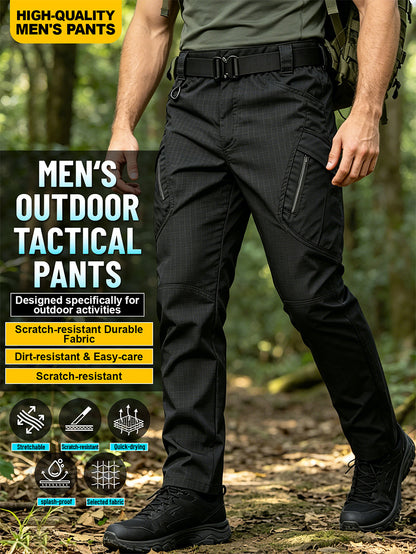 Classic Work Pants, Made from Quick-Drying, Breathable, And Tear-Resistant Fabric, Featuring Multiple Pockets And a Contoured Cut, Lightweight And Suitable for All Seasons, Perfect for Hiking, Fishing, Outdoor Adventures, And Daily Commuting