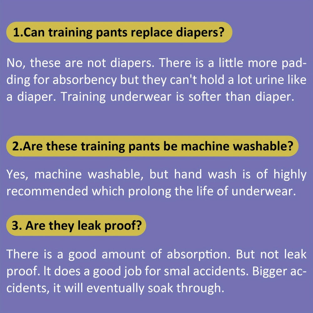 Boys' Reusable Training Pants - 6-Pack Cotton