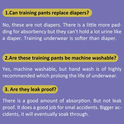 Boys' Reusable Training Pants - 6-Pack Cotton