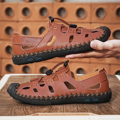GREKS Mens Casual Closed Toe Sandals Outdoor Fisherman Adjustable Sport Summer Shoes