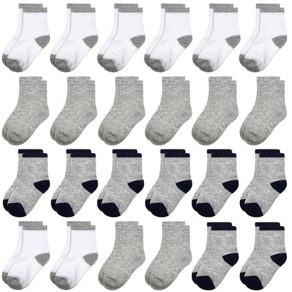 Kids' Everyday Baby & Kids Socks - 24-Pair Pack