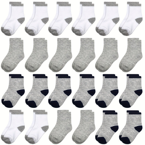 Kids' Everyday Baby & Kids Socks - 24-Pair Pack