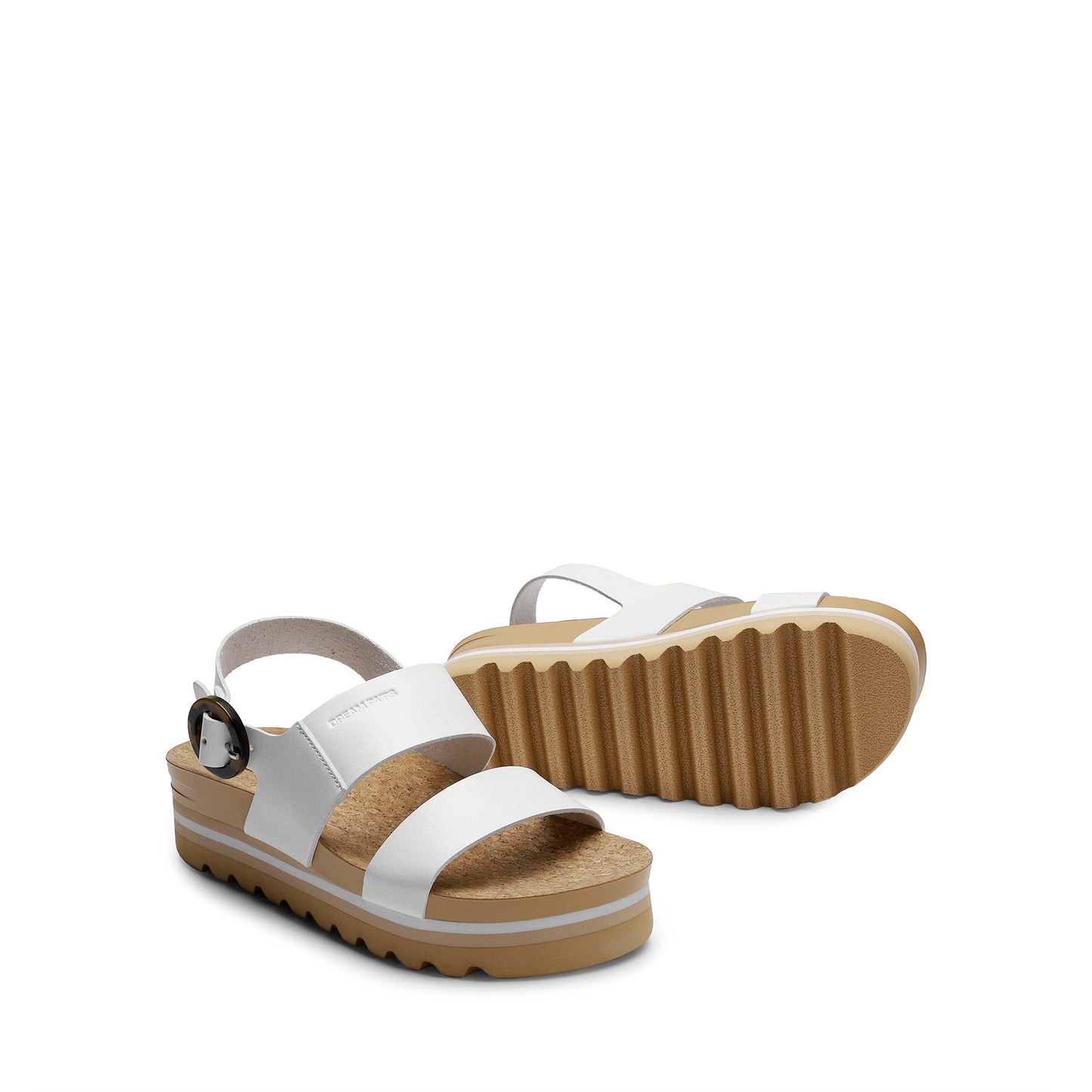 Women's Stylish Platform Espadrille Wedge Sandals Round Toe Summer Causal Shoes Crisscross Band Adjustable Ankle Strap Buckle