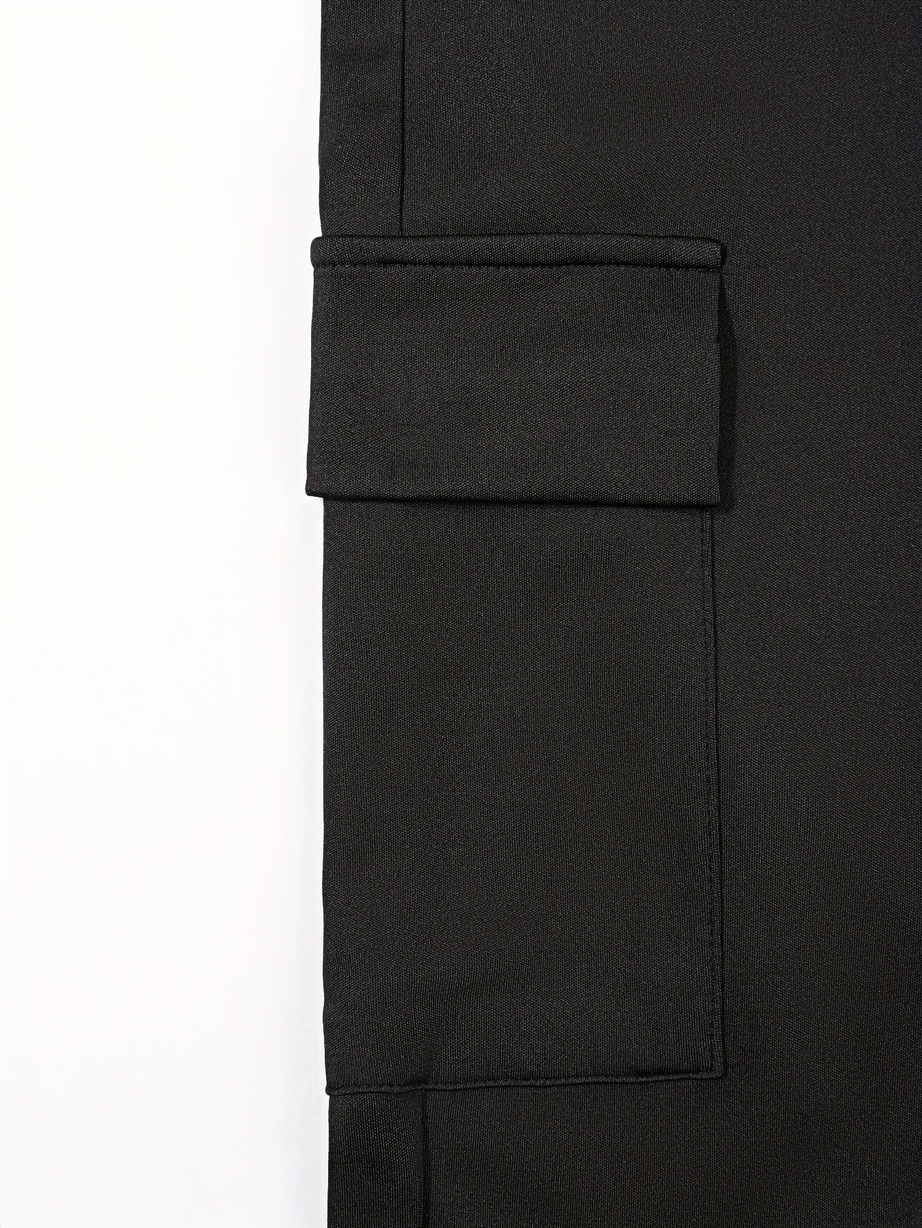Women Wide Leg Pants Black Casual Work Pants High Waist Trousers Pull On With Pockets