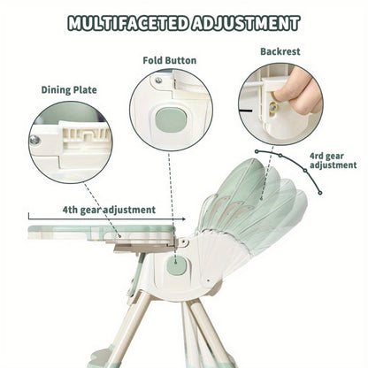 Baby High Chair - Portable Foldable Children Are