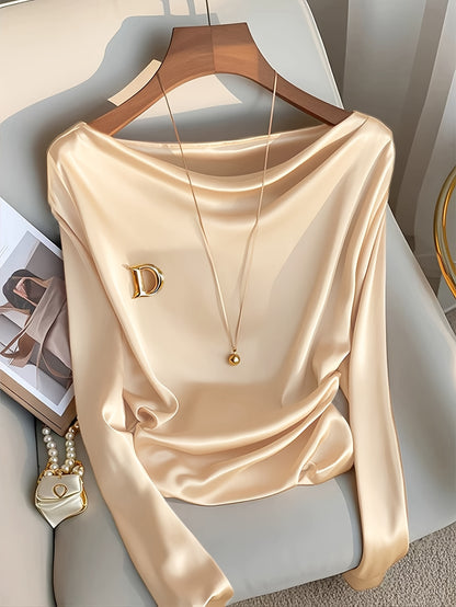 Women'S Elegant Casual Formal Solid Color Long Sleeve Pants Suit
