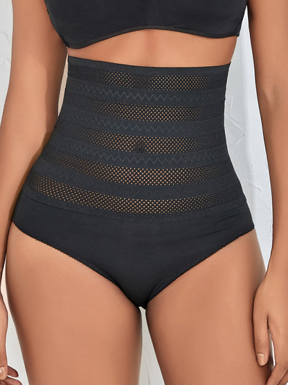 Set of Three Shaping Underwear Featuring a Triangular Design for The Abdomen, Providing Control, a High Waist, And a Lifting Effect for The Hips, Specifically for Women
