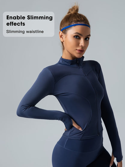 Women'S Peach-Print Quick-Dry Sports Top - Ultra-Lightweight Fitness Jacket& Yoga Top With Full-Zip Design - Perfect For Running, The Gym, And Yoga