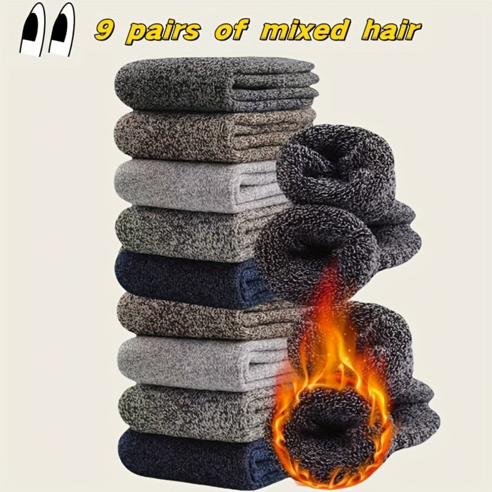 Men's Thermal Socks - 9-Pair Pack