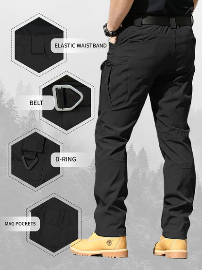 4 Pairs of Men's Lightweight Work Pants - Durable, Breathable And Quick-Drying, with Multiple Pockets, All-Season Straight-Leg Pants Suitable for Outdoor Adventures And Construction, Hiking Pants - Perfect Birthday/ Anniversary Gifts