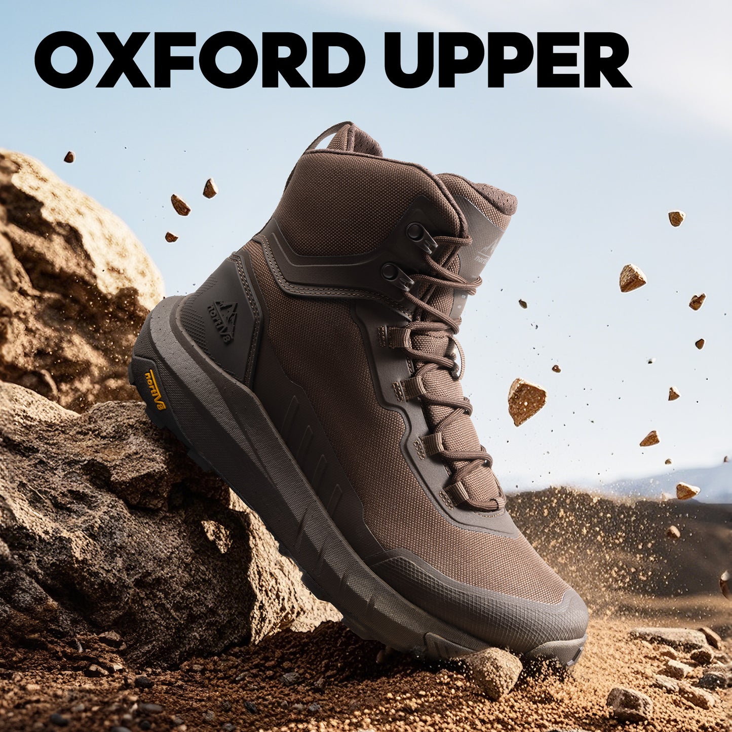 Men's Tactical Hiking Boot Lightweight Cushion Sole Boots for Work All Day Side Zipper Motorcycle Combat Boot 8 Inches
