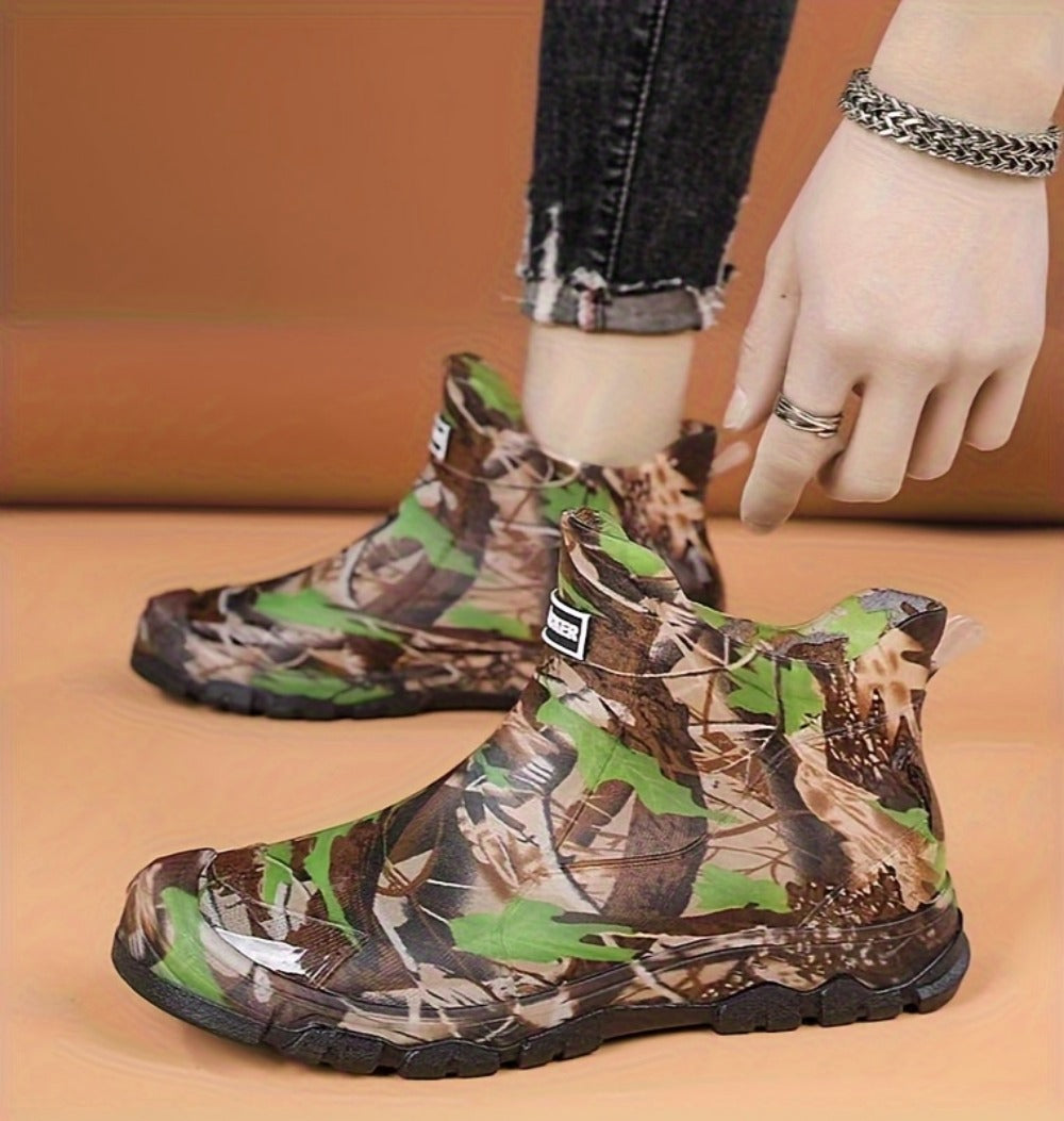 Men's Rain Boots - Slip-On Ease