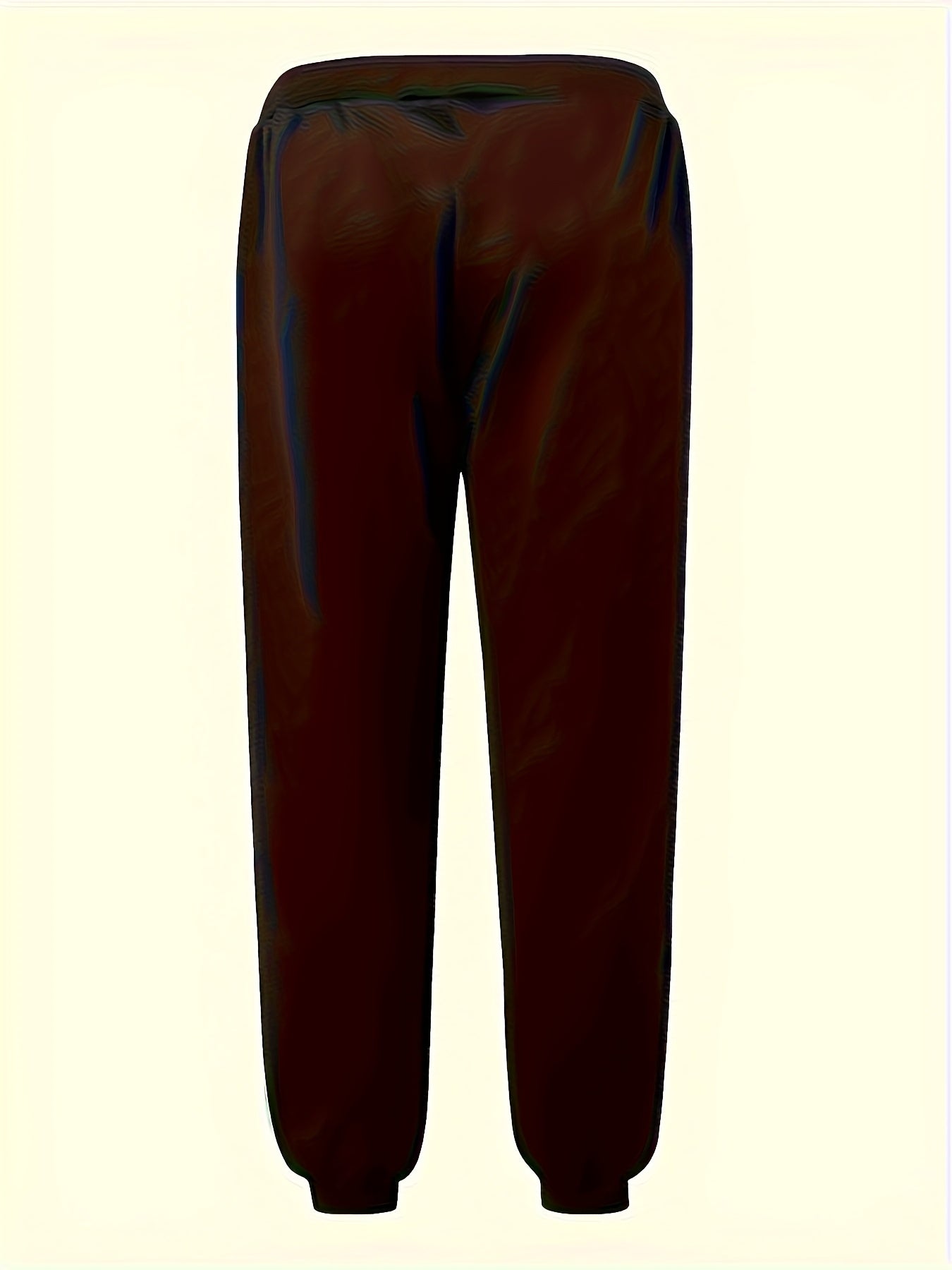 Men's Streetwear Casual Pants - Elastic Drawstring Waist Sweatpants, All-Season Urban Pants for Everyday & Formal Outfits - Machine Washable Loose Fit Trousers