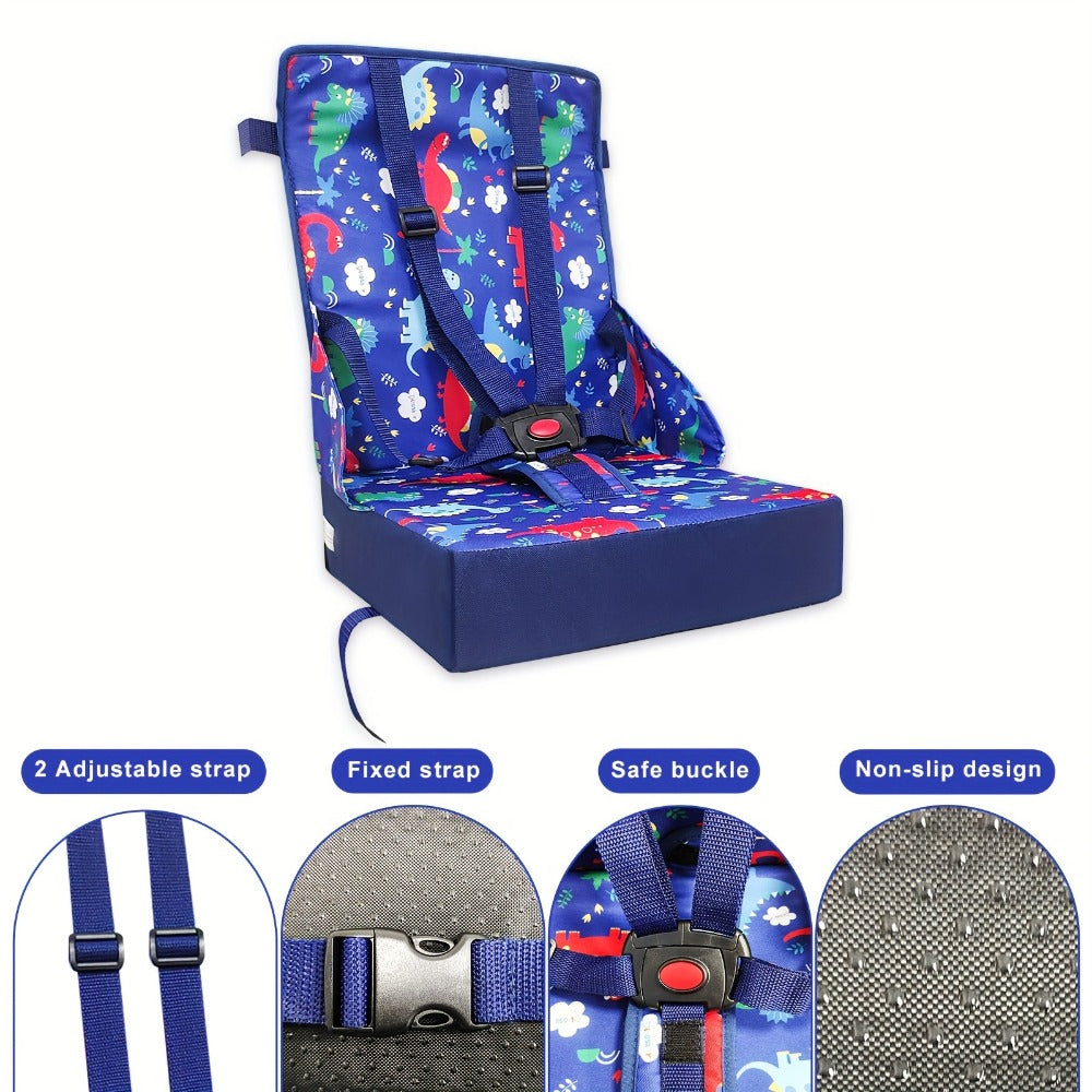 Portable Dining Booster Seat Cushion - Foldable Waterproof Washable Design