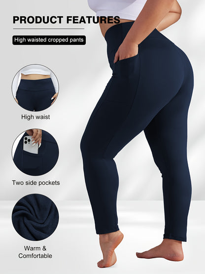 Dark Gray Polyester High-Waist Oversized Pants - product view 20