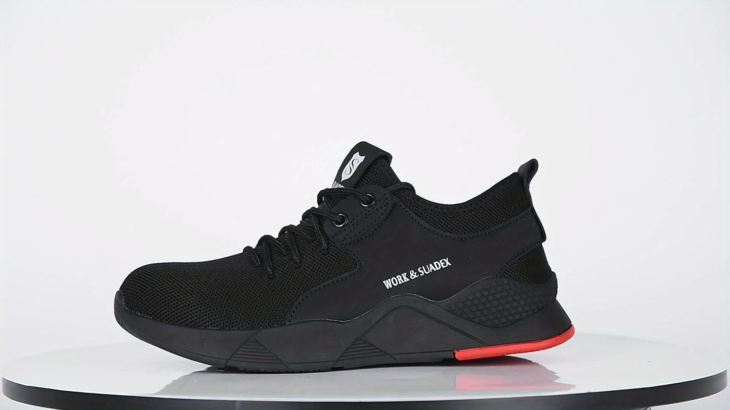Mens Steel Toe Shoes for Womens Lightweight Safety Work Sneakers Construction Breathable