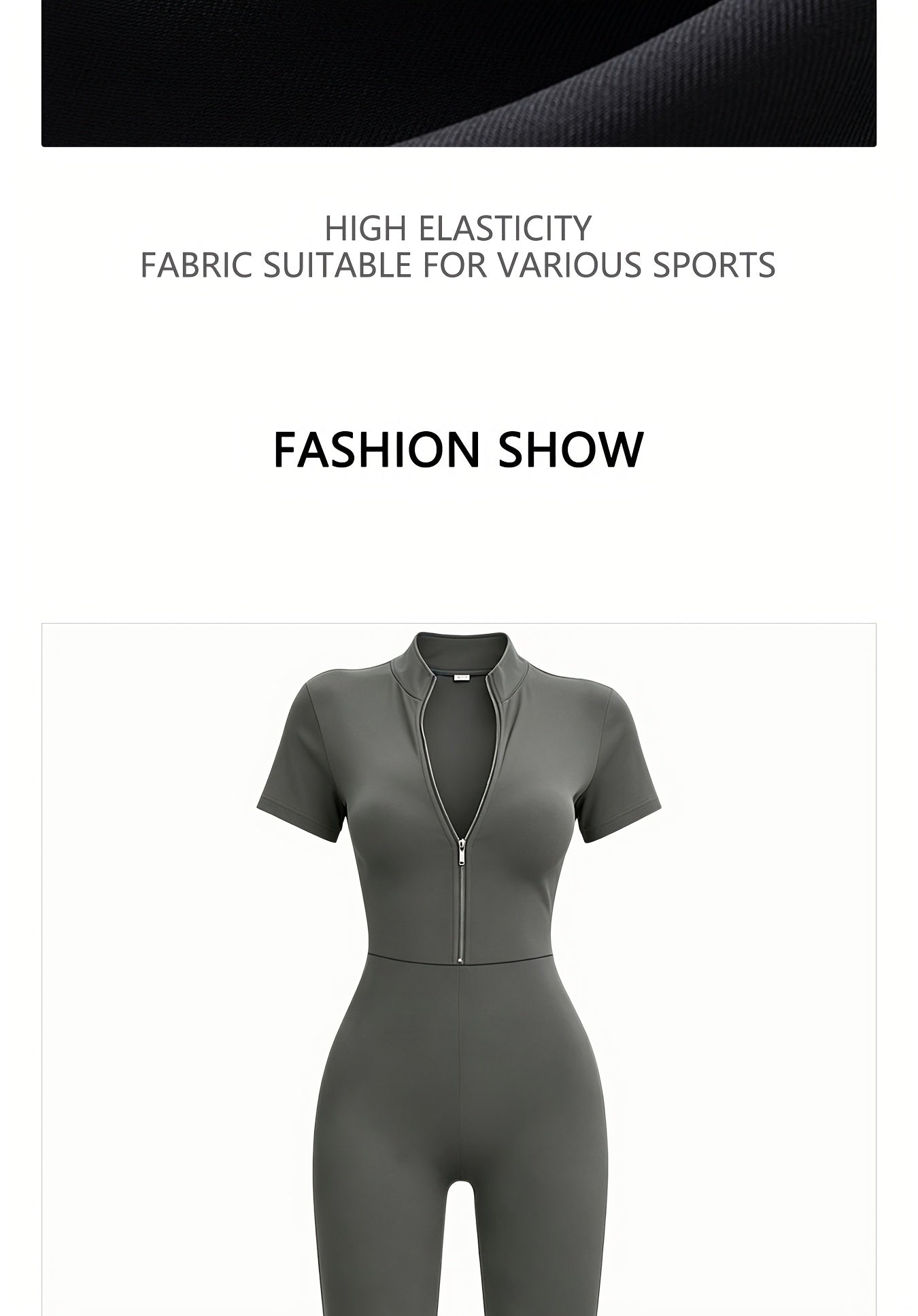 Zippered Long-sleeved Top with Flared Pants Set - Fashionable And Elegant Women's Outfit for Daily Casual Wear, And S. Available In Black, Gray And Beige Colors. Women's Tight Casual Outdoor Attire.