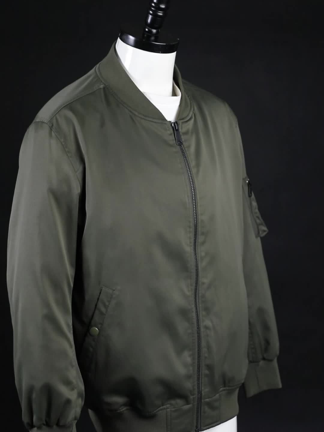 Men's Plus Size Windbreaker Jacket with Zip Closure And Baseball Collar, Casual Street Style, PLUS SIZE