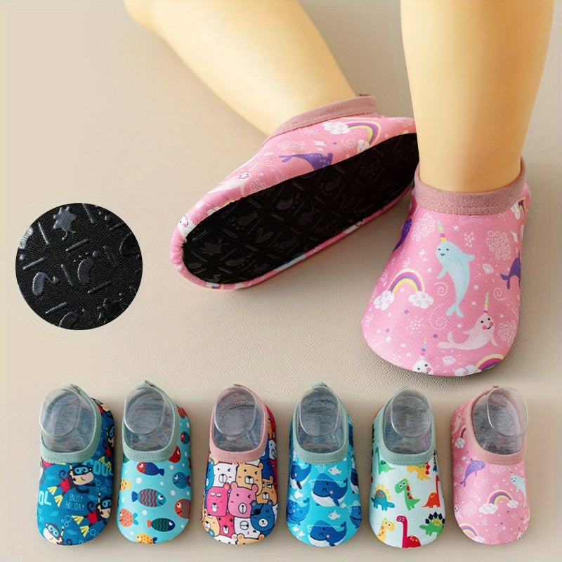 New Arrival 2-pair Pc Cute Breathable And Soft Animal Cartoon Slip-on Toddler Shoes Floor Socks Non-slip Soft Sole for Toddler And Children