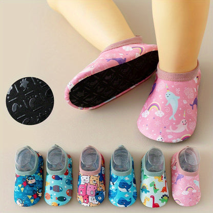 New Arrival 2-pair Pc Cute Breathable And Soft Animal Cartoon Slip-on Toddler Shoes Floor Socks Non-slip Soft Sole for Toddler And Children