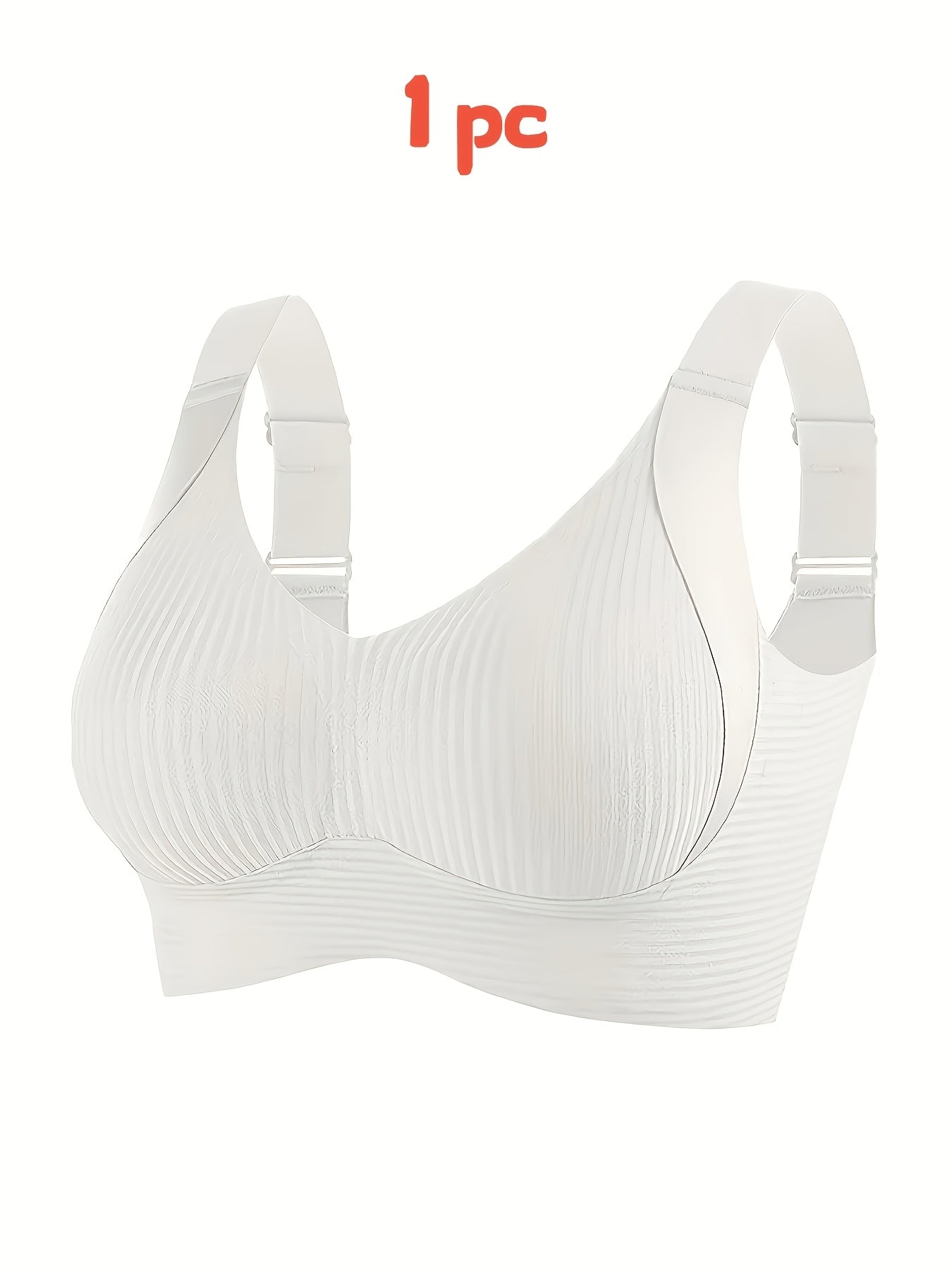1/2Women's Seamless Wireless Bra - Comfortable, Thin Design, Suitable for Chest Sizes, Full Coverage, Anti Sagging Lifting, Black, Collar Style, Nylon Material, Hand Wash Or Dry Clean, Collar Bra | Smooth Silhouette | Elastic Nylon Fabric