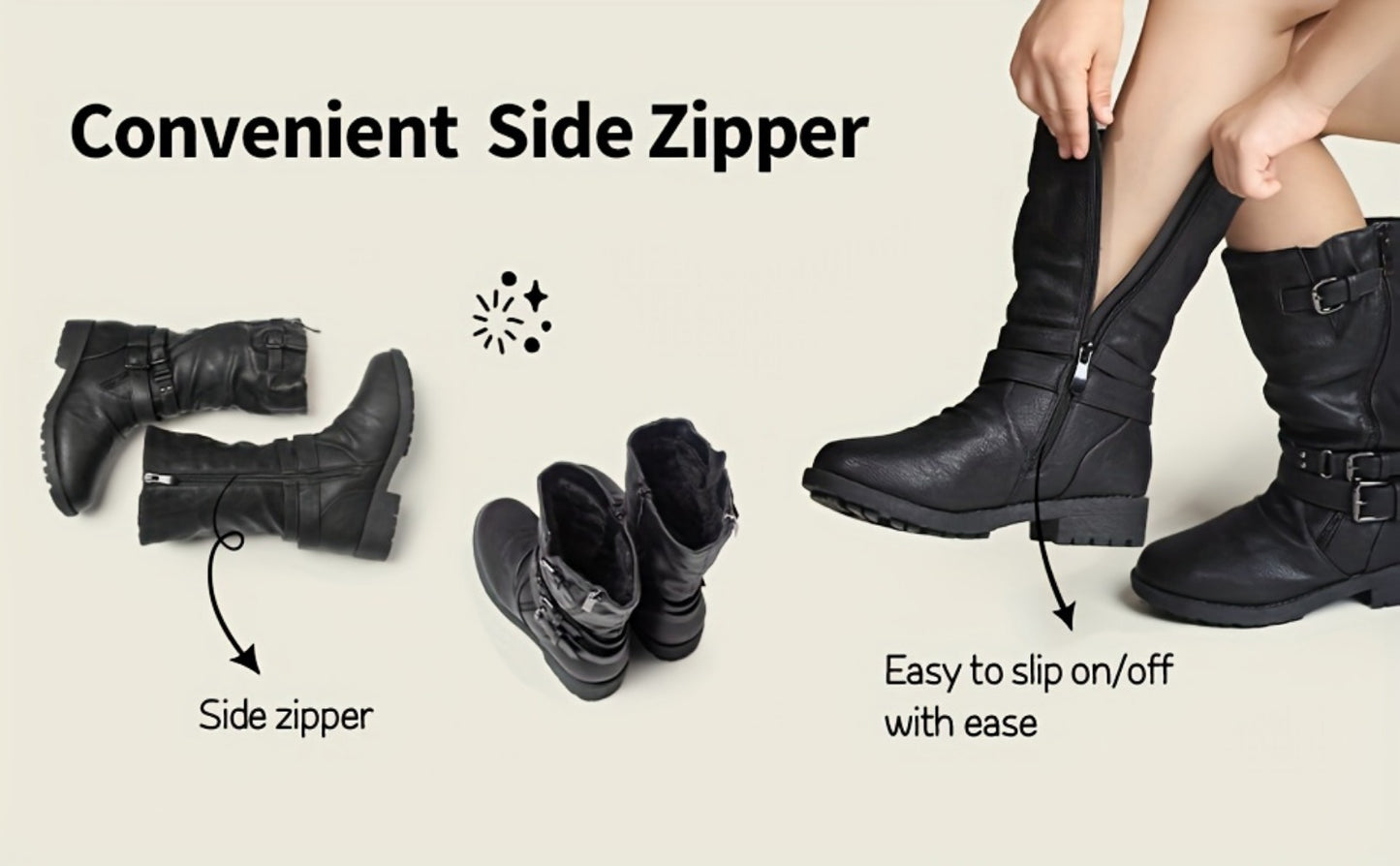 Girls Snow Boots - Plush Lined & Lightweight 833957