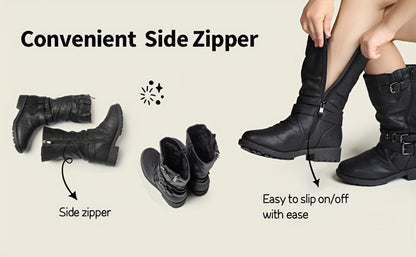 Girls Snow Boots - Plush Lined & Lightweight 833957