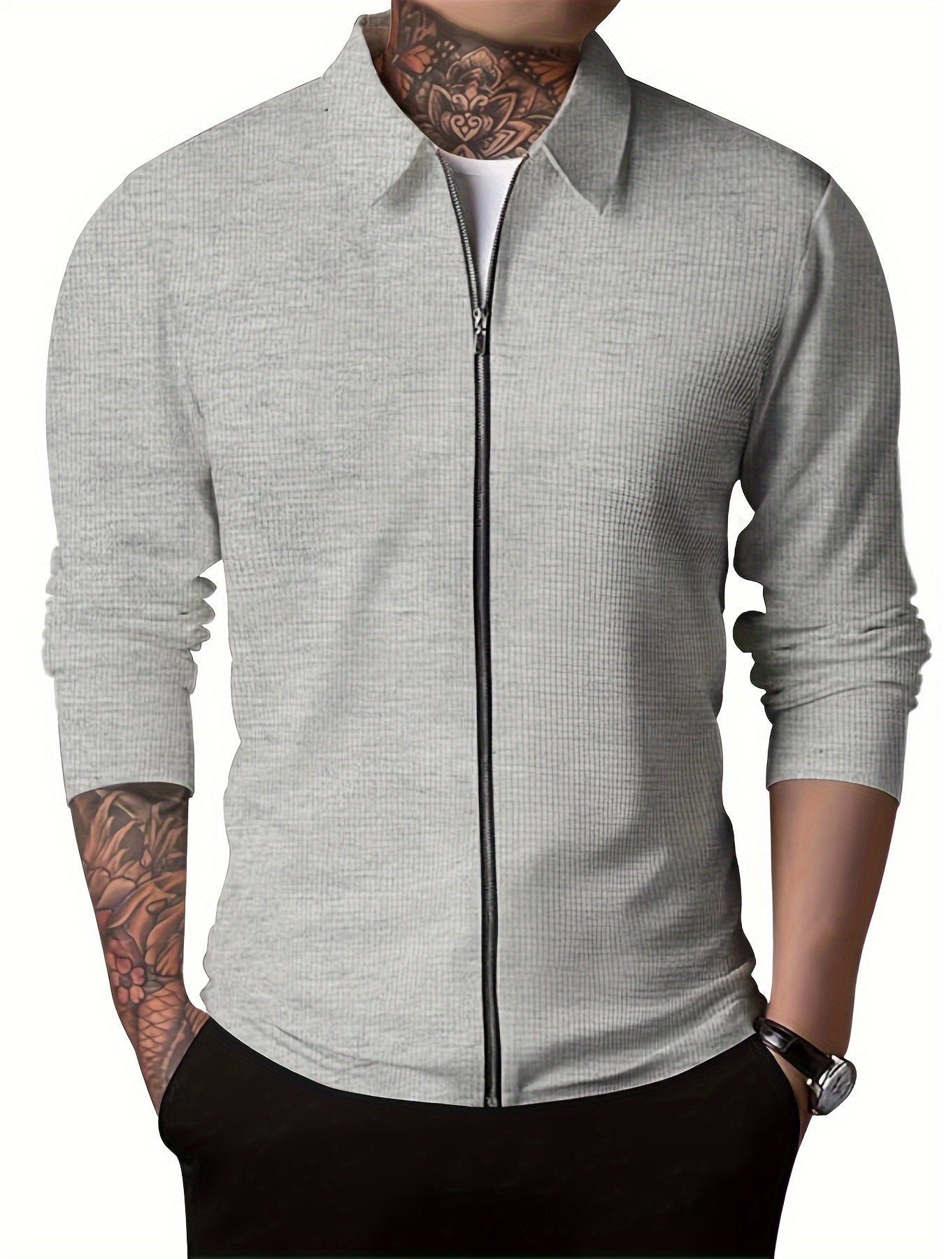 Men's Autumn And Winter Jackets, Slim Fit Cardigans with Collars, Men's Jackets, Casual Style, Suitable for Outdoor Travel