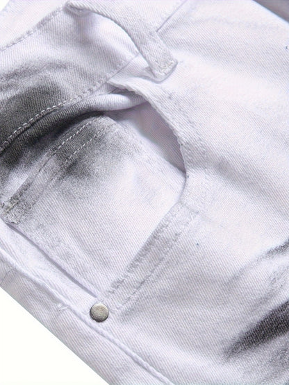 Men's Slim Fit Jeans - Classic Wash Clean Finish Streetwear 032037