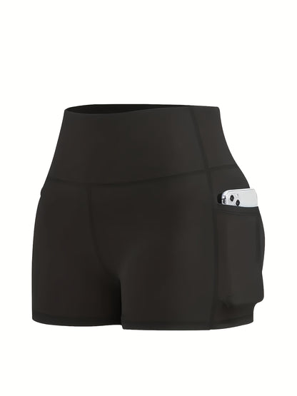 5pcs 5-Inch High-Waisted Rider Shorts, Women's Summer Shorts with Pockets, Ultra-Soft Belly Control No-See-Through Workout Running Yoga Shorts, 6-Inch Pant Length Shorts Mother's Day Gift
