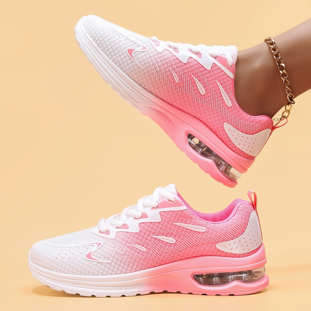 Women's White Mesh Shoes - product view 1