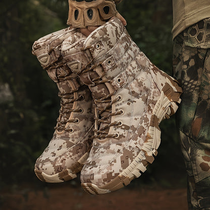 YTAT Men'S Light Motorcycle Combat Boots Hunting Shoes Camouflage Lightweight Hiking Shoes