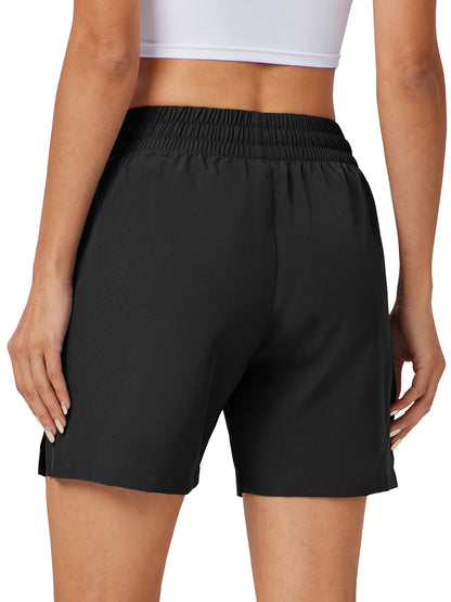 3pcs 5" Womens Shorts Basic Shorts Lightweight Quick Dry Workout Shorts with Pockets