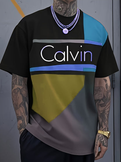 Men's Graphic Print T-Shirt - Crew Neck Short Sleeve 329893