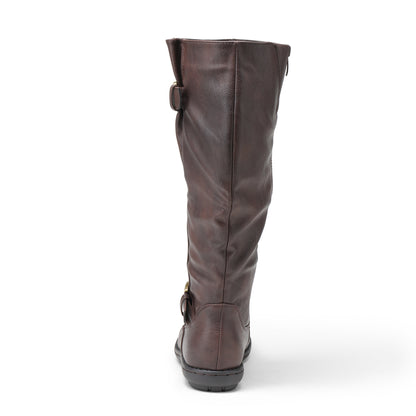 Women's Wide Calf Knee High Boots, Fashion Faux Fur-Lined Winter Boots