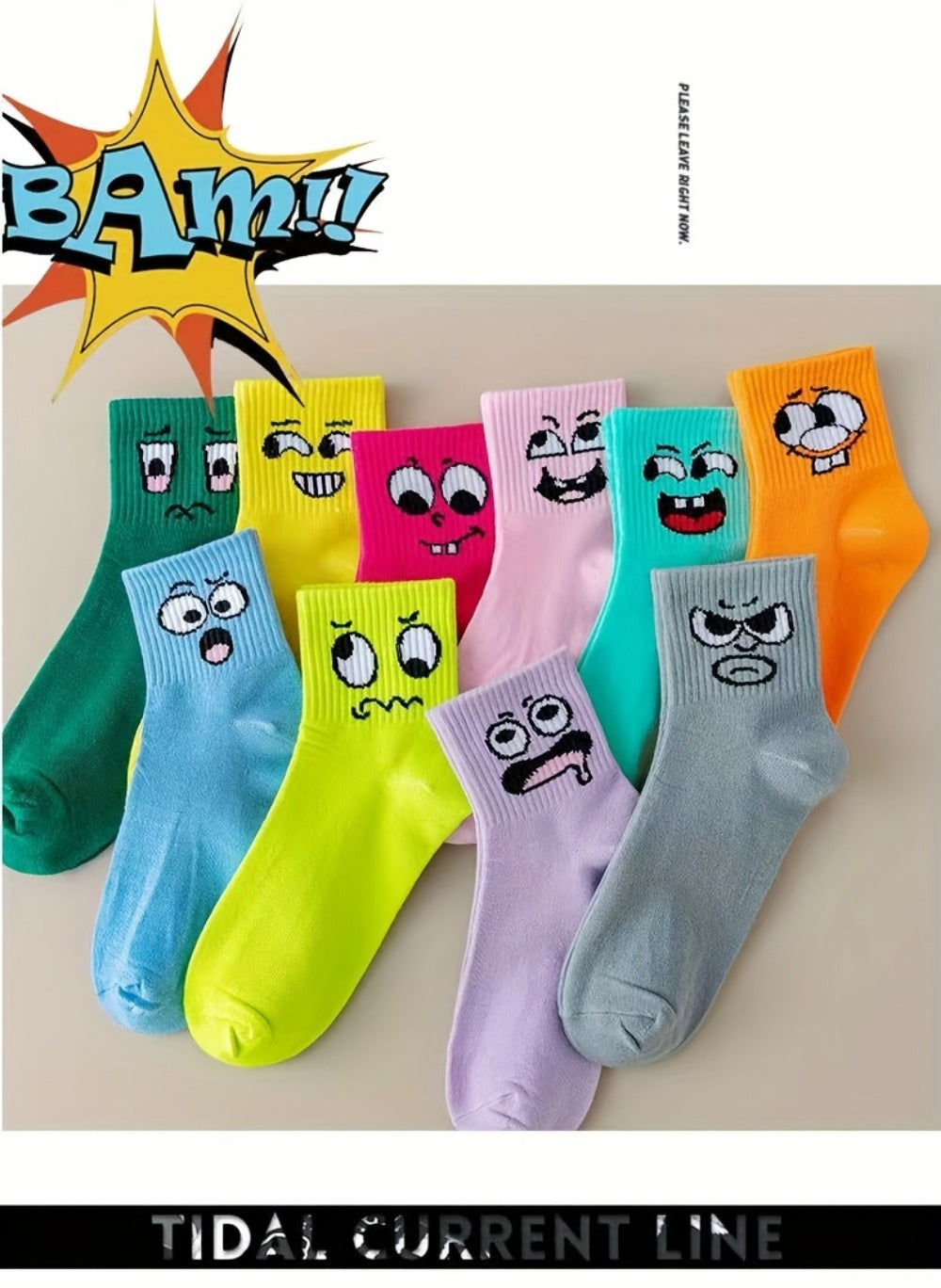 Women's Cute Print Socks - 10-Pair Pack