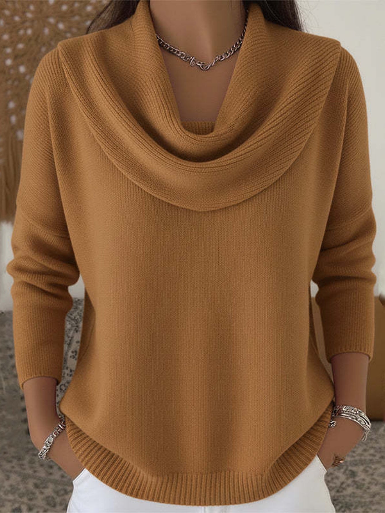 Women's Red Polyester Long-Sleeve Top - product view 2