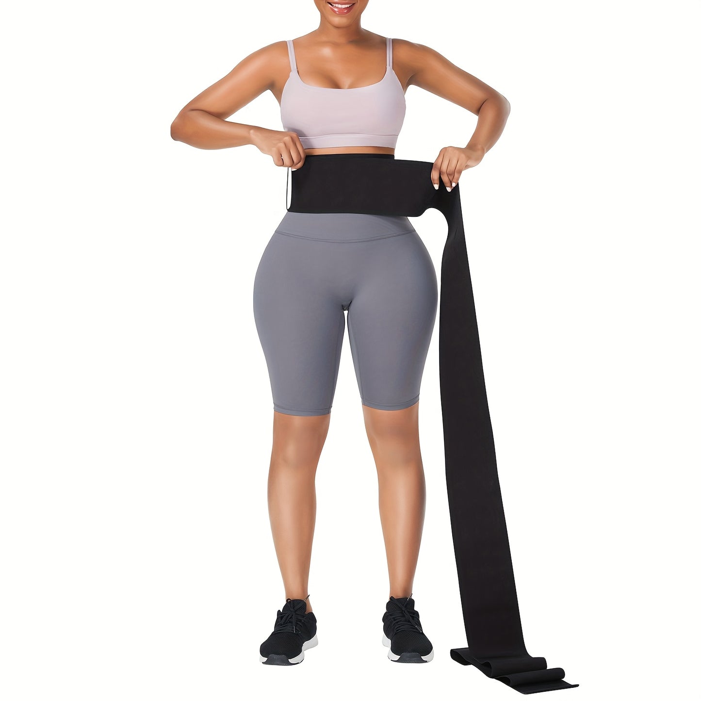 Women Waist Trainer Bandage Wrap Sauna Belt Long Torso Tummy Wraps Belly Body Shaper Waist Trimmer Belt
