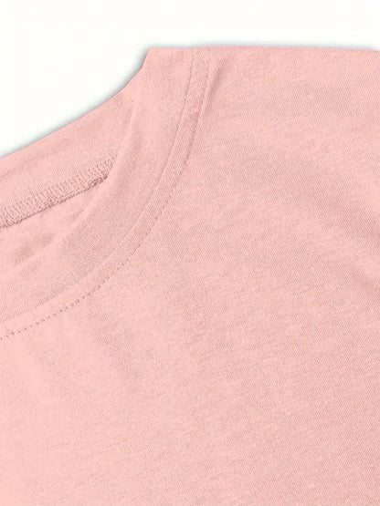 Local Delivery, Women'S Casual Short Sleeved T-shirt - Floral MIMI Printed Loose Round Neck Top, Breathable and Machine Washable Fabric, Suitable for Daily Wear, Fun Pattern