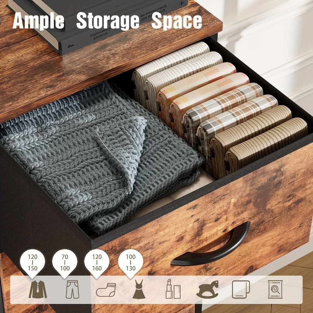 Fabric Drawer Dresser - Space-Saving