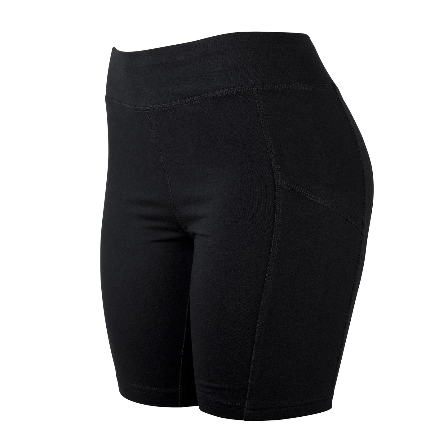 LADIES COTTON 15 INCH OUTSEAM SHORTS WITH POCKETS