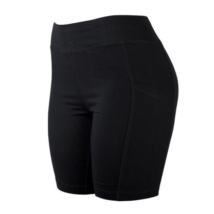 LADIES COTTON 15 INCH OUTSEAM SHORTS WITH POCKETS
